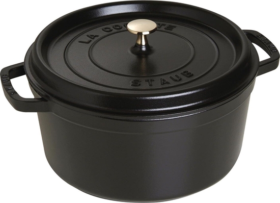 Изображение STAUB Garnek STAUB eliwny okrgy 6.7 ltr czarny uniwersalny
