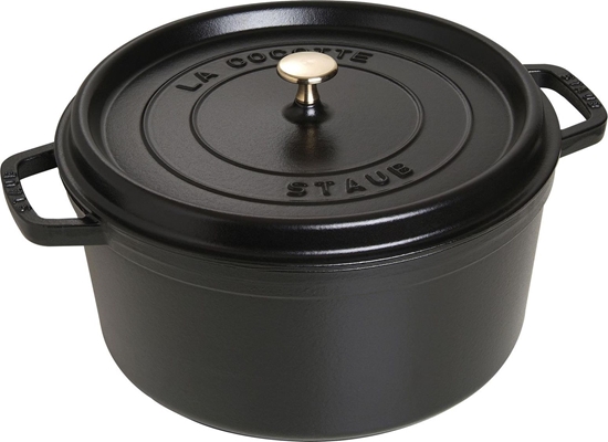 Изображение STAUB Garnek STAUB eliwny okrgy 8.35 ltr czarny uniwersalny