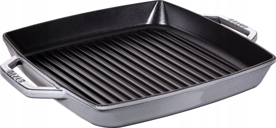 Picture of Staub grill pan induction squared 33cm Graphite Grey