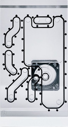 Изображение Stealkey Customs Stealkey Customs Lian Li O11D Mini Front MK2 D5  Distroplate - Acryl - weiß