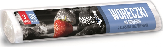 Picture of Stella ANNA ZARADNA Woreczki na mroonki z klipsami do zamykania 3L 1op.-30szt