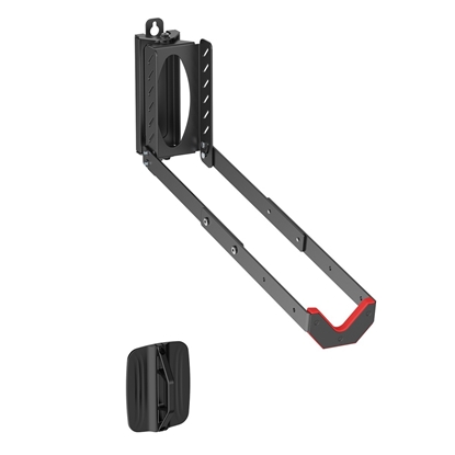 Изображение Stojak rowerowy ścienny 35 kg max, MC-498 czarny, stalowy