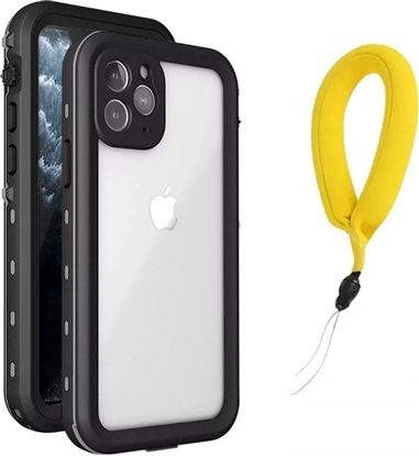 Изображение Strado Etui Wodoodporne + pasek do Apple iPhone 12 Mini (Czarne) uniwersalny