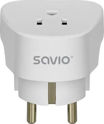 Picture of Strāvas adapteris SAVIO Travel adapter US socket - EU plug