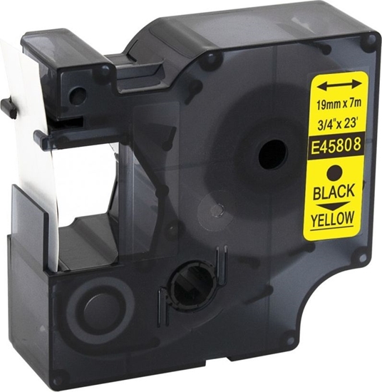 Picture of Strefa Drukarek Tama Dymo D1 zamiennik 45808 19mm x 7m óta/czarny nadruk