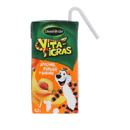 Picture of Sulas dzēriens ELMENHORSTER Vita Tigra, Apelsīnu-persiku-banānu, 0.2l