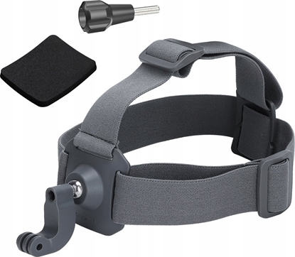 Attēls no SunnyLife Head Mount Uchwyt Opaska Mocowanie Na Gow + Gowica Kulowa 3d Do Kamer Gopro Sjcam Xiaomi Dji Insta360 / Td672-gy