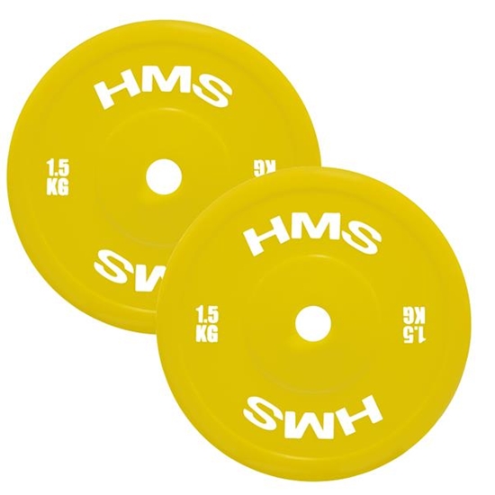 Picture of Svara diski  TPP01 YELLOW PE OLYMPIC PLATE 2 x 1.5 KG HMS