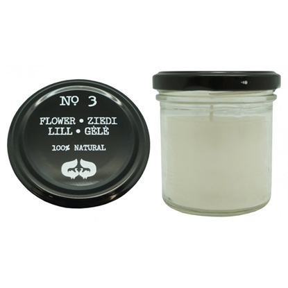 Picture of Svece arom.stikla trauc. Palmu vaska Ziedu 6x7cm