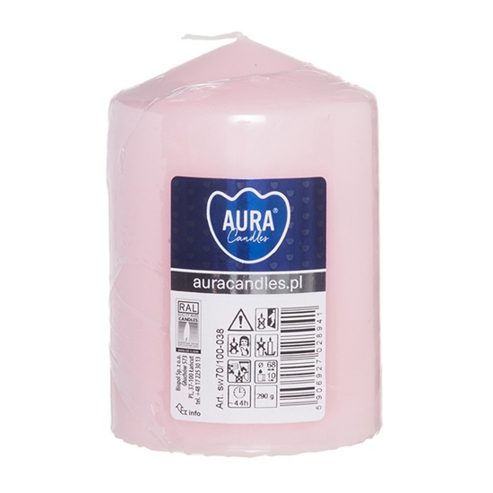 Изображение Svece stabs Aura rozā 7x10cm 44h