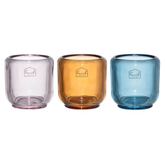 Picture of Svečturis Fanni K Ilma stikla 8.5cm 3-krāsas