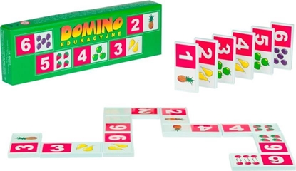 Изображение Swede Domino edukacyjne liczby i owoce 3+ Swede