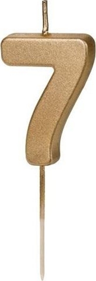 Picture of wieczka urodz.Cyferka 7 4,5cm zoty 32361