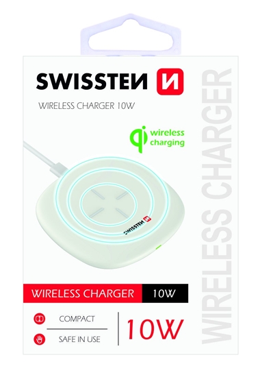 Picture of Swissten 10W Wireless charger with USB-C 1.5m cable