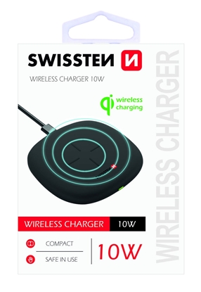 Attēls no Swissten 10W Wireless charger with USB-C 1.5m cable