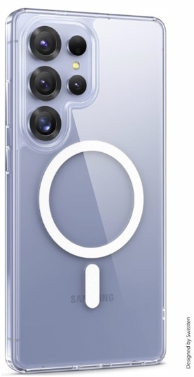 Picture of Swissten Clear Jelly MagStick Back Cace for Samsung Galaxy S25 Ultra 5G