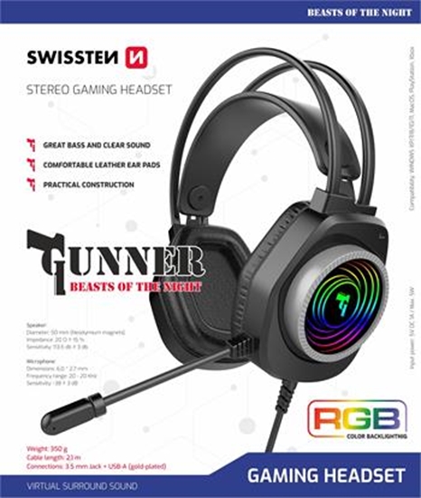 Picture of Swissten Gunner RGB Spu Austias