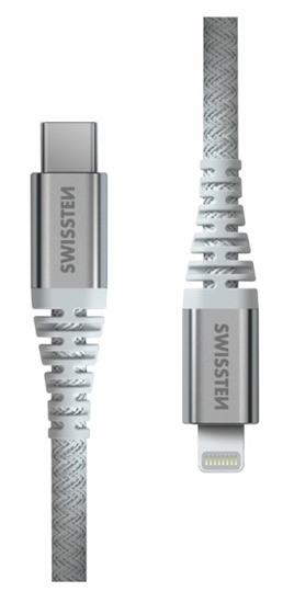 Picture of Swissten Kevlar USB-C - Lightning Data and Charding cable 1.5m