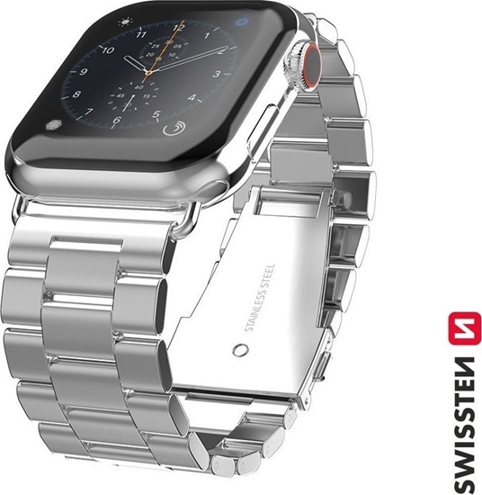 Picture of Swissten Metal band for apple watch 42-44 mm silver
