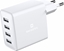 Attēls no Swissten Smart IC Premium Travel Charger 4 x USB 4A / 20W With Automatic Optimal Power Charging