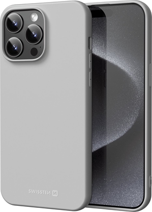 Изображение Swissten Soft Joy Case for IPhone 14 Stone Grey