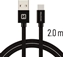 Attēls no Swissten Textile Universal Quick Charge 3.1 USB-C Data and Charging Cable 2m