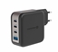 Attēls no Swissten Travel Charger GaN 3x USB-C PD 100W / USB-A 18W QC