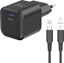 Attēls no Swissten Travel Charger GaN USB-C 35W PD + Data Cable USB-C - Lightning 1.2m