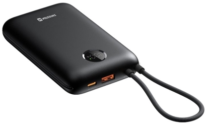 Attēls no Swissten Voltbox 35W Power Bank 30000 mAh with Built-In Cables USB-C and Lightning