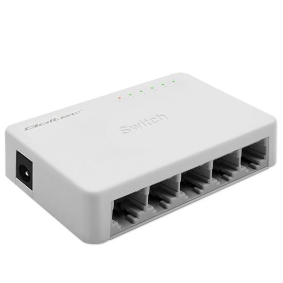 Picture of SWITCH przełącznik sieciowy 5 x port RJ45 | 1000Mbps | Fast      Ethernet | LAN 