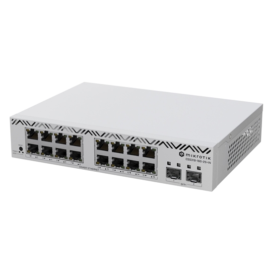 Picture of Switch|MIKROTIK|16x10Base-T / 100Base-TX / 1000Base-T|CSS318-16G-2S+IN