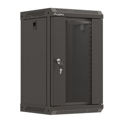 Изображение Lanberg 10" 9U 300x300 Wandgehäuse Glastür (FlatPack) sw