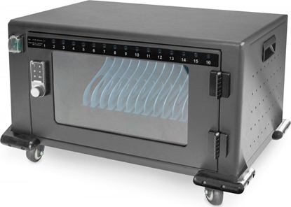 Attēls no Szafa mobilna na kółkach do ładowania notebooków/tabletów do 14"