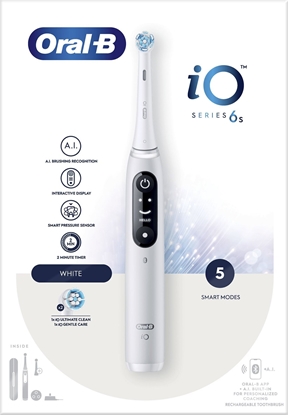 Attēls no Szczoteczka Oral-B iO Series 6 White Alabaster + dodatkowa kocówka