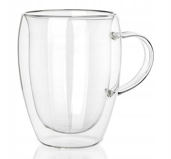 Picture of SZKLANKA TERMICZNA KUBEK 350ml Z PODWÓJN SCIANK DO KAWY HERBATY