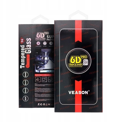 Изображение SZKO 6D DO SAMSUNG GALAXY S25 ULTRA SZKO PROFILOWANE HARTOWANE FULL COVER CZARNA RAMKA