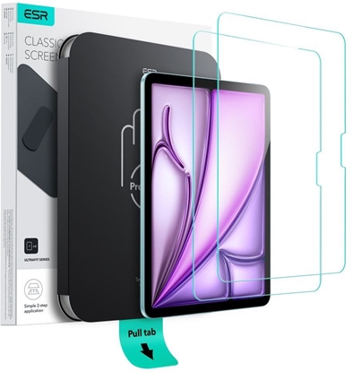 Picture of SZKO HARTOWANE ESR ULTRAFIT TEMPERED GLASS 2-PACK IPAD AIR 11 6 / 7 / 2024-2025 CLEAR