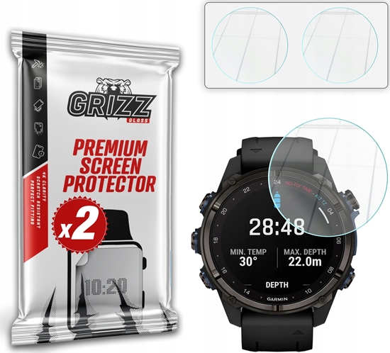 Picture of Szko hybrydowe GrizzGlass HybridGlass do Garmin Descent Mk3 43mm