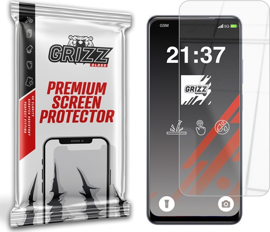 Picture of Szko hybrydowe GrizzGlass HybridGlass do ZTE Blade V70 Max