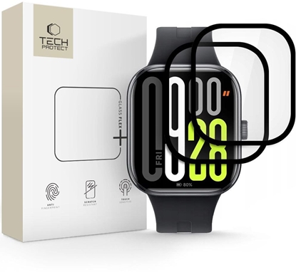 Picture of SZKO HYBRYDOWE TECH-PROTECT GLASS FLEX+ 2-PACK XIAOMI REDMI WATCH 5 BLACK