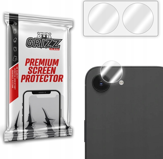 Picture of Szko na aparat GrizzGlass HybridGlass Camera do Apple iPhone 16e [2 PACK]