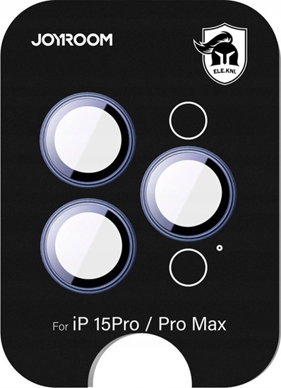 Picture of Szko ochronne Joyroom JR-MFY0253 na obiektywy iPhone 15 Pro/15 Pro Max - niebieskie