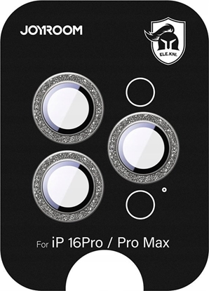 Attēls no Szko ochronne Joyroom JR-MSF0305 na obiektywy iPhone 16 Pro/16 Pro Max - tytanowe