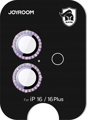 Attēls no Szko ochronne Joyroom JR-MSJ0275 na obiektywy iPhone 16/16 Plus - róowe