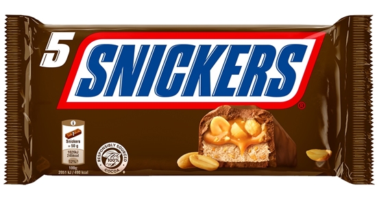 Изображение Šokolādes batoniņš SNICKERS 5-paka_NEW
