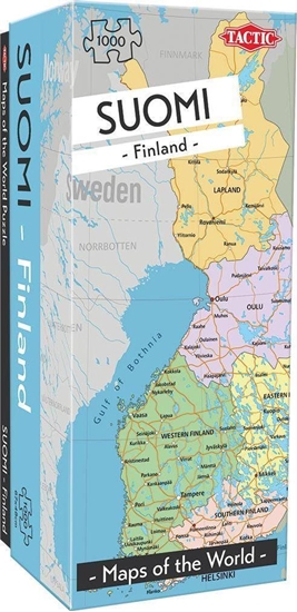 Изображение Tactic Puzzle 1000 Mapy wiata: Finlandia