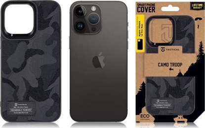 Attēls no Tactical Tactical Camo Troop Cover for Apple iPhone 14 Pro Max Black standard