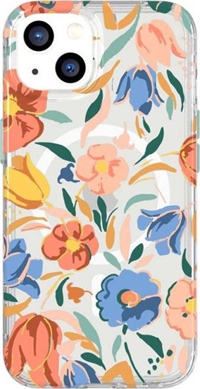 Изображение Tech 21 TECH21 ETUI T21-9321 EVO ART MAGSAFE IPHONE 13 PEACH TULIP