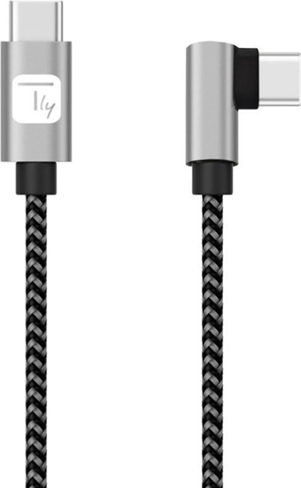Изображение Kabel USB Techly USB-C - USB-C 2 m Czarno-szary (ICOC MU2CC9-020-AL)