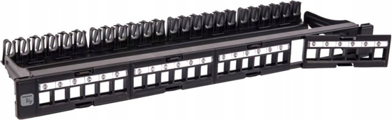 Picture of Techly Techly 368567 Patch panel na 24 moduy Keystone, 1U, Rack 19"